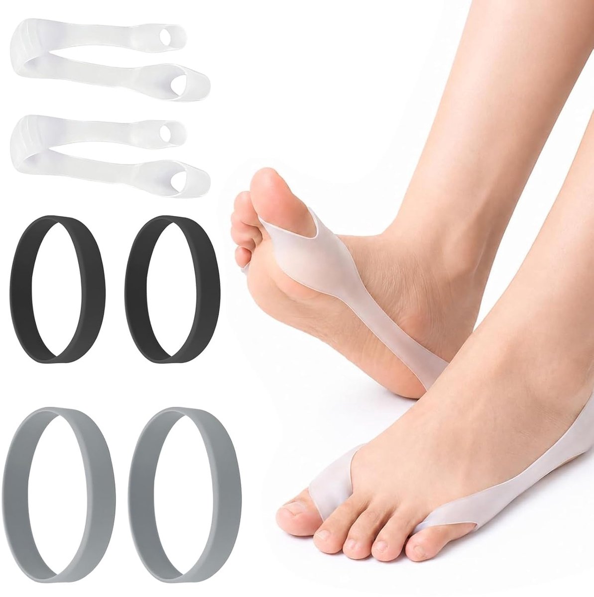 6 Stuks Hallux Valgus Corrector Teen Spreider Bunion Grote Teen Voet