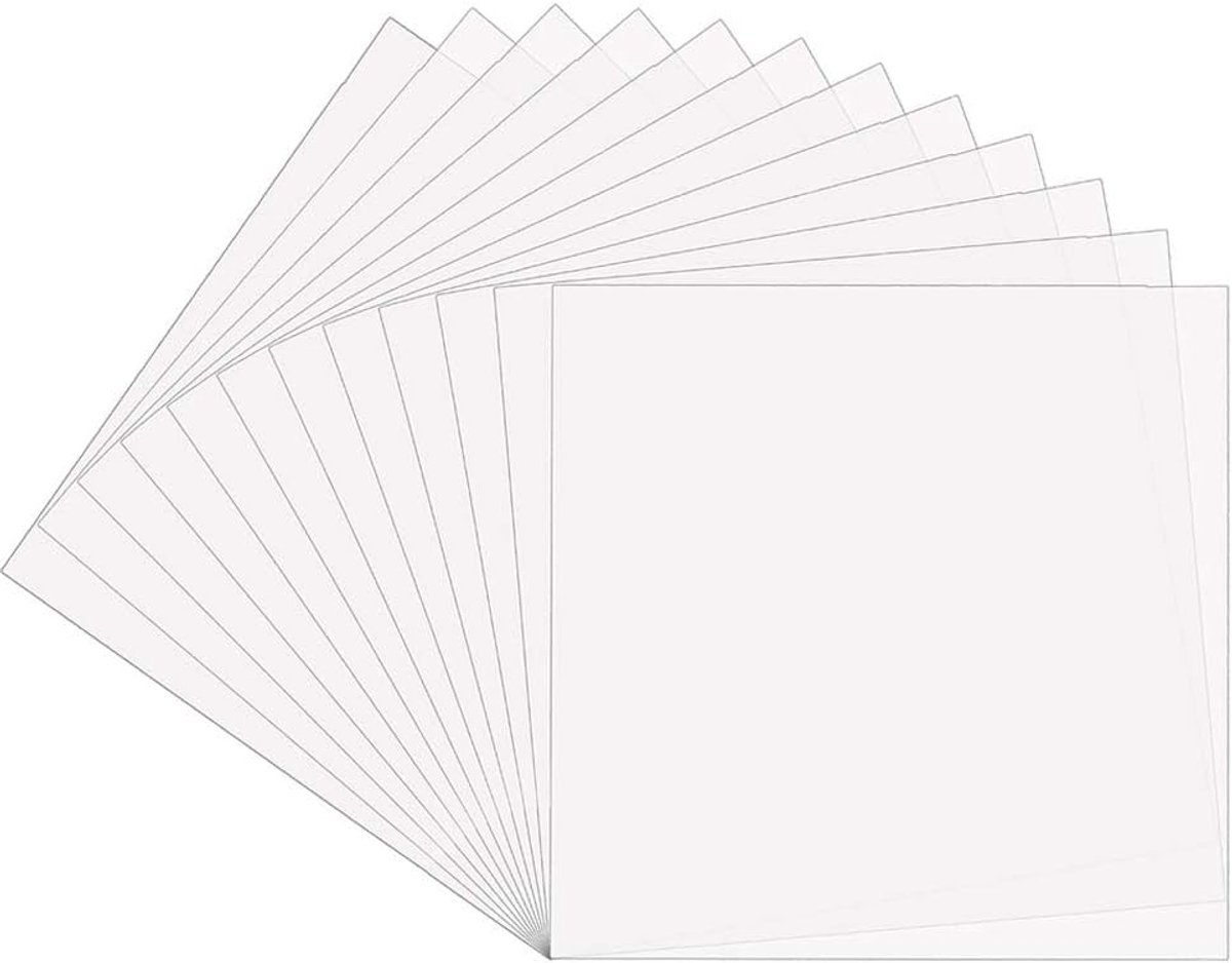 12 Vellen Mylar Sjabloon Materiaal 30x30 cm voor Snijmachines
