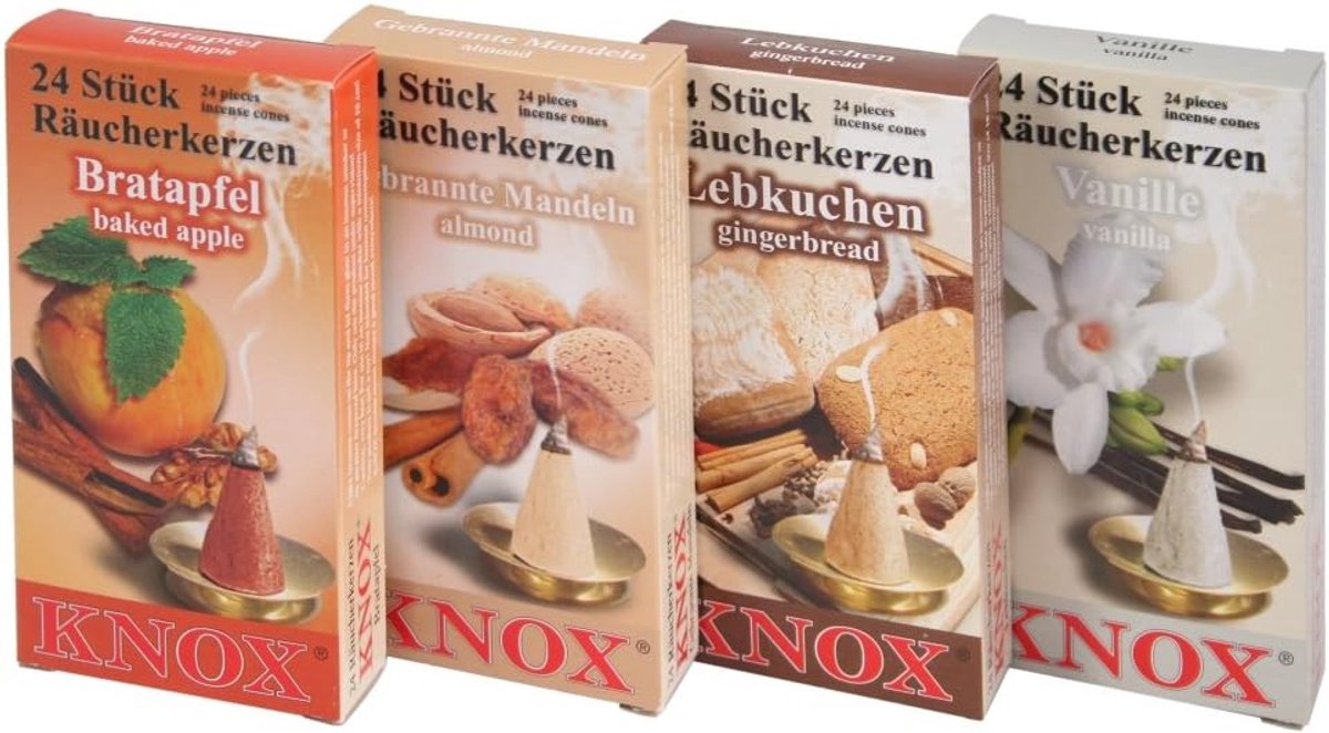 Set of 4 incense cones, set of 2 Knox - ShopVlot