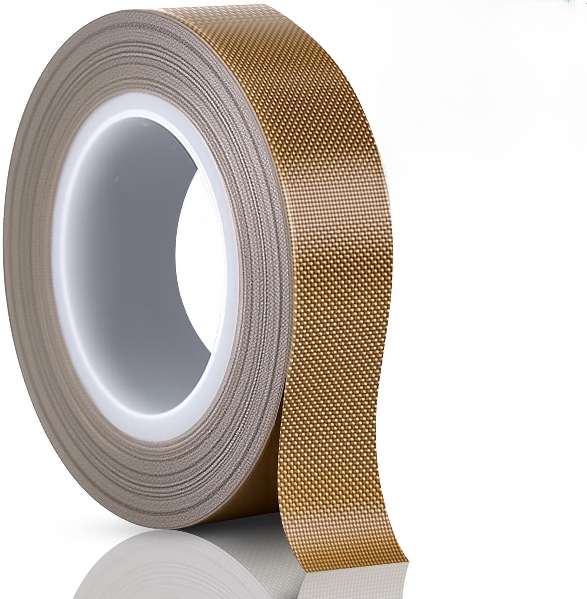 Ruytx Teflontape, zelfklevend, 0,18 x 15 mm x 15 m, Teflontape, PTFE-band, teflonband, hittebestendig, hoge - ShopVlot