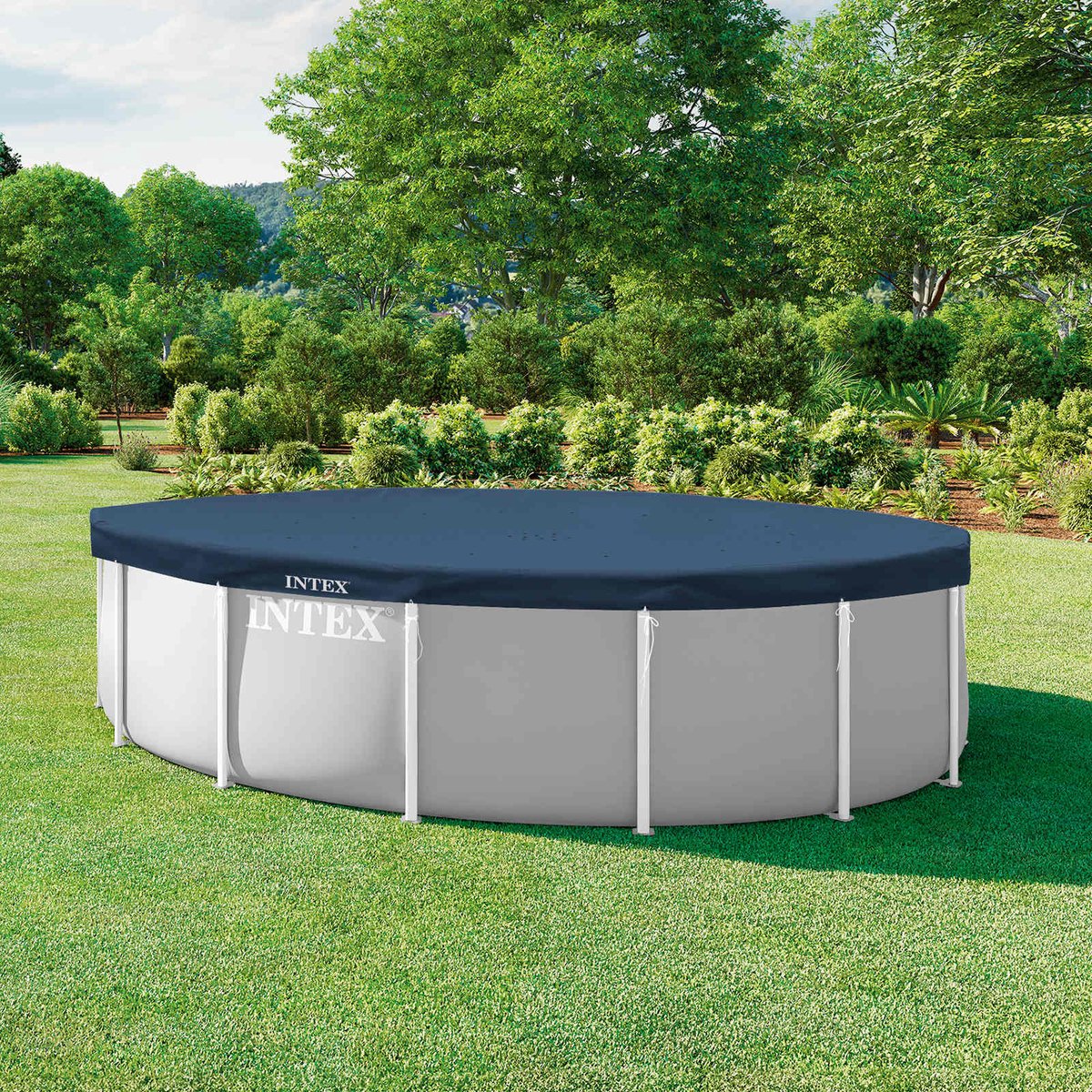 Intex Deluxe afdekzeil - Rond frame - 457 cm