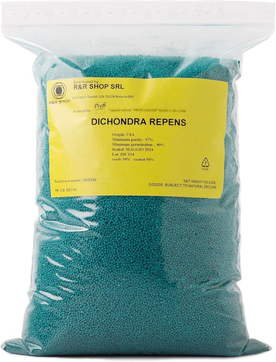 R&R SHOP - Lawn seeds, Dichondra Repens, origin from the USA, resistant and decorative (200g - 20mq) - ShopVlot