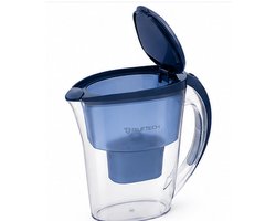 Bluetech Waterfilterkan 2,4 L – 8 Cups – Met Filterindicator – Geschikt voor Brita Filters – Blauw