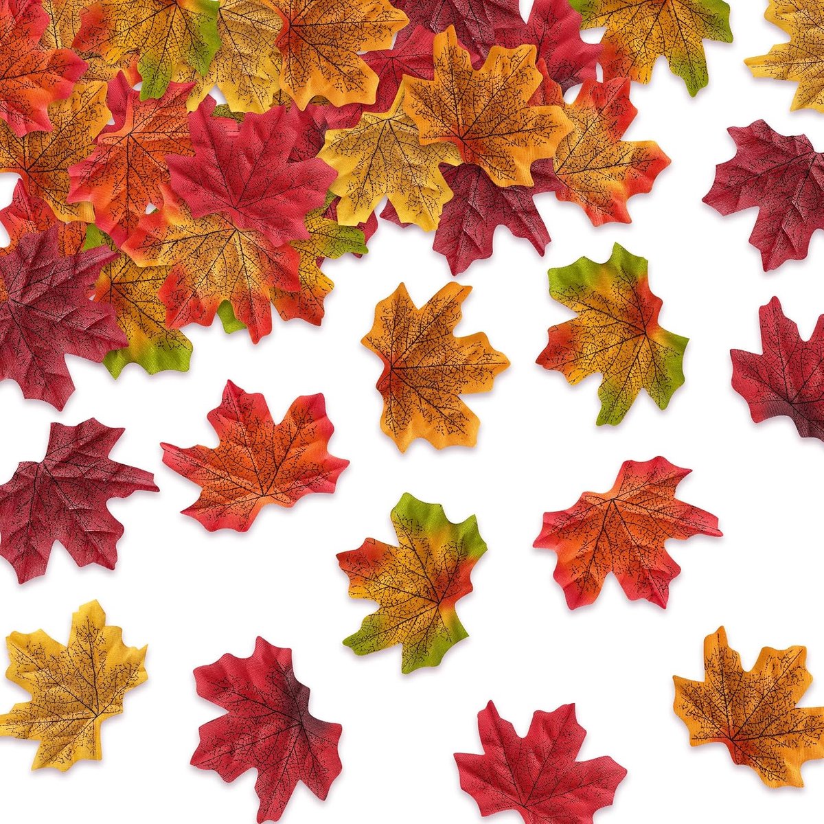 320 stuks herfstbladeren, nepbladeren herfstdecoratie kunstmatig esdoornblad herfstdecoratie voor thuis herfstdecoraties ambachten Thanksgiving decoraties tafeldecoratie middelpunt bruiloft verjaardag