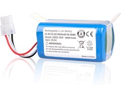 14,4V 3400mAh-Accu Compatibel met Miele Scout RX1, RX1-SJQL0, RX2 60, Scout RX3 60 Stofzuiger, 9702922