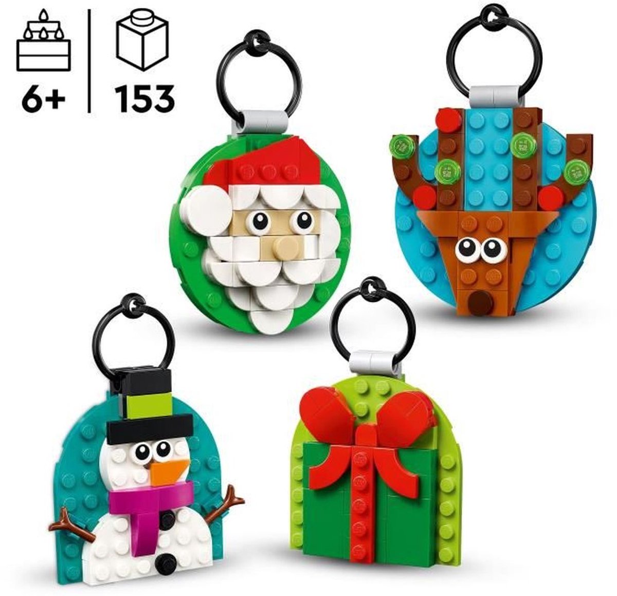 LEGO Schattige kerstversieringen Kerstdecoratie Om te Knutselen voor Kinderen 40744 — afbeelding 11