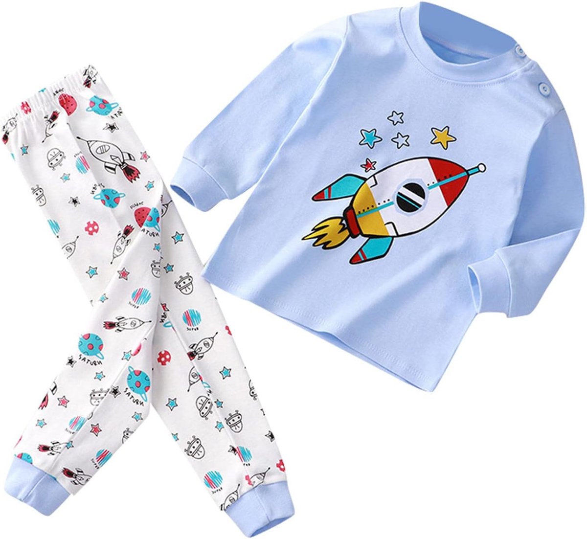 2-delige set voor jongens, katoen, zomer, kinderkleding, complete set, T-shirt en shorts, stof, puur comfort, A109