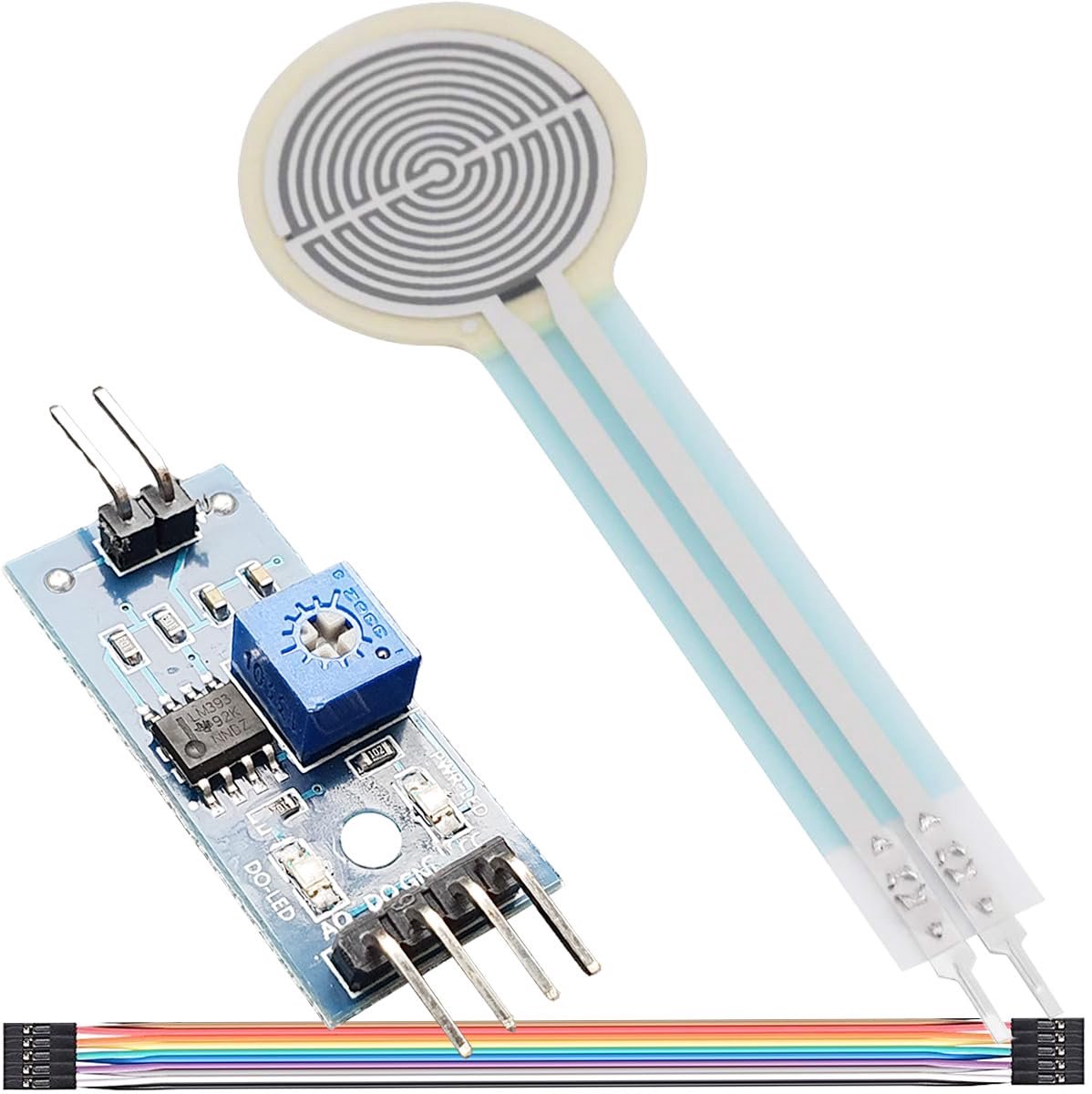Dunne Layer Druksensor Weerstandsdrukomvormer Lineaire Voltage Conversiemodule Vingerdrukherkenning met aansluitkabel