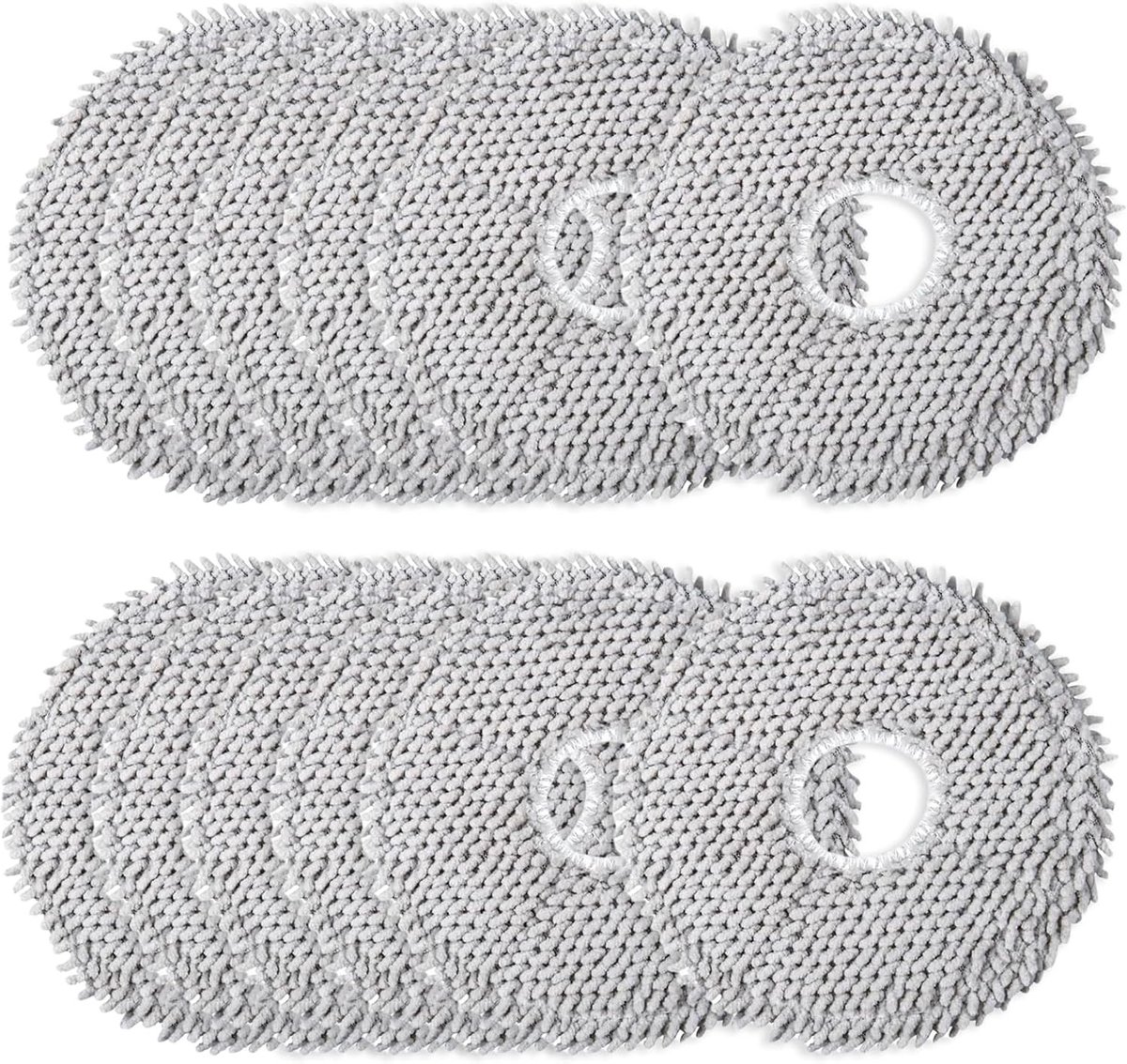 Set van 12 Wasbare Microvezel Mop Pads voor Robotstofzuiger - Vervangingsdoeken voor Efficiënte Reiniging en Onderhoud