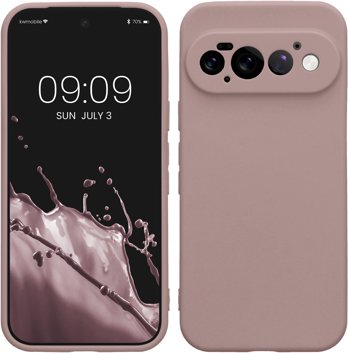 kwmobile telefoonhoesje geschikt voor Google Pixel 11 Pro - Hoesje voor smartphone - Precisie camera uitsnede - In licht oudroze