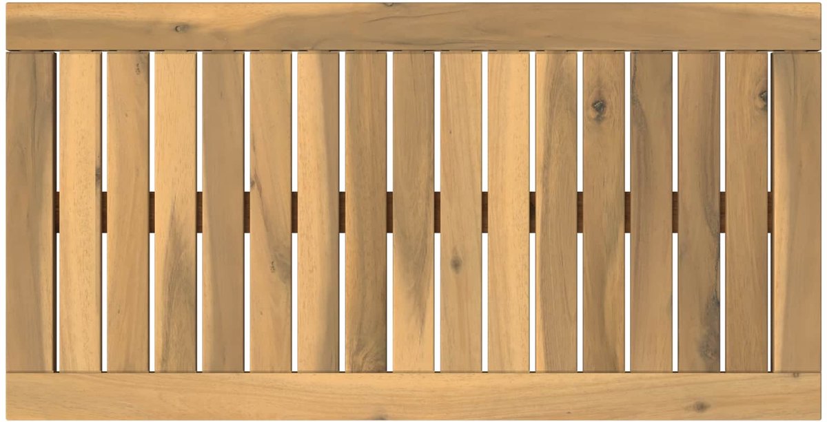 vidaXL Tafelblad - 68,5 - x - 35 - x - 2 - cm - Rechthoekig - Massief - Acacia - Hout Witgewassen