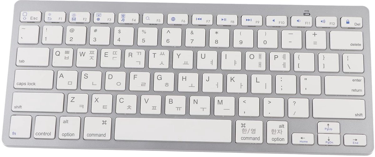 Mini Bluetooth toetsenbord - 78 toetsen ultra dun - draadloos en compact - ideaal voor onderweg - ShopVlot