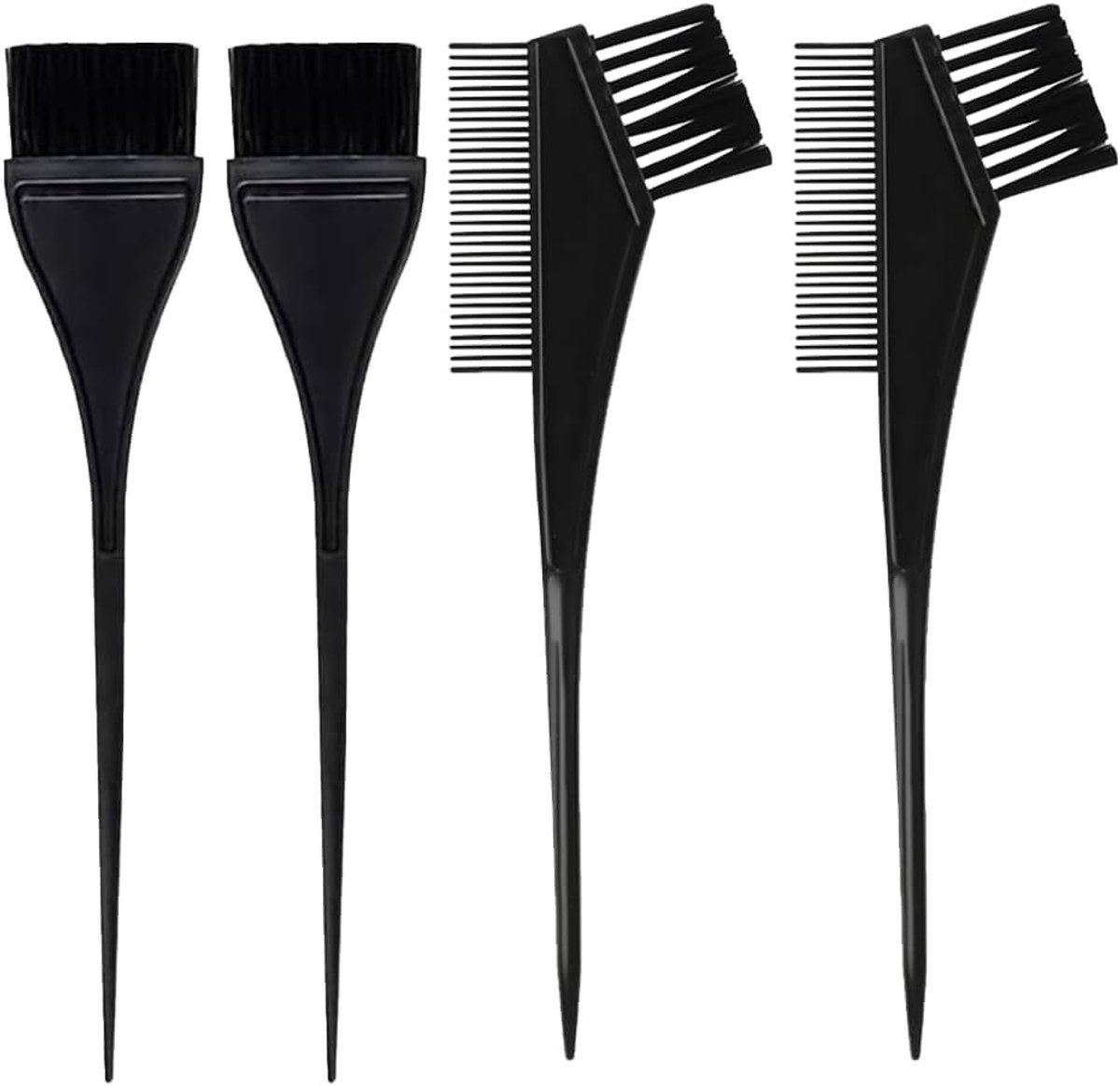Hair Dye Brush, 4 Piece Hair Dye Brush, Double Sided Hair Dye Brush, Professional Hair Dye Brush Set, Hair Dyeing - ShopVlot