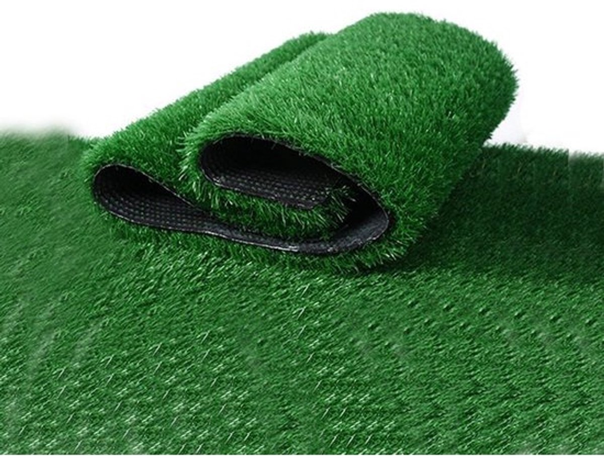 Kunstgrastapijt - Nepgras - Voor de vloer - Buitendecoratie - Uv-bestendig - 1x2 m - Groen