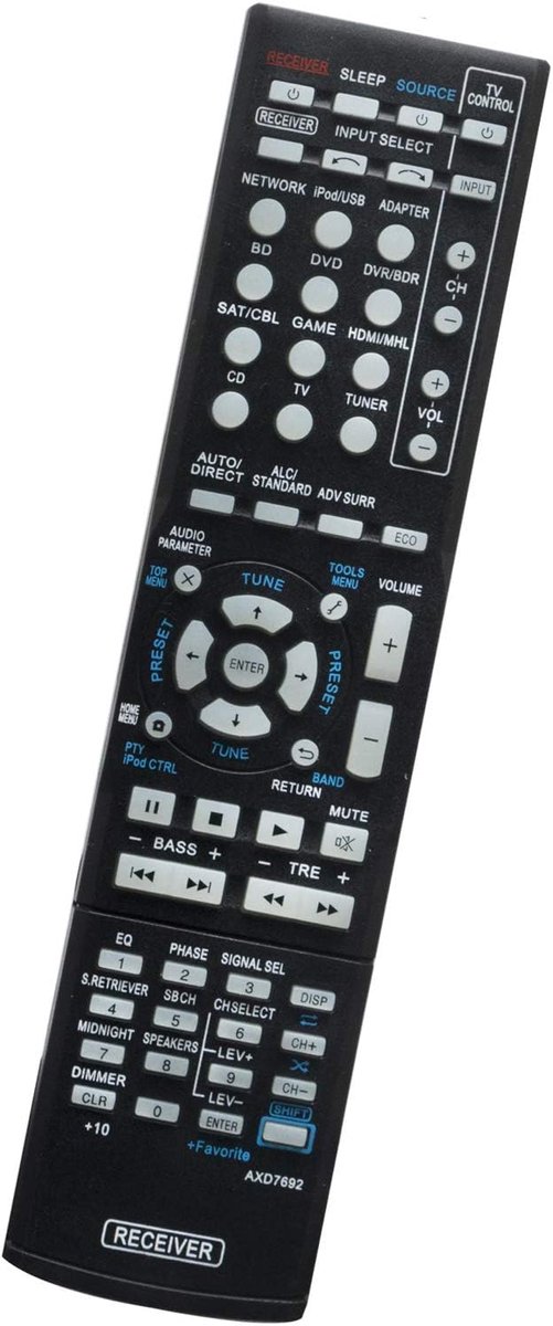 AXD7692 Remote Control Replacement for Pioneer AV Receiver VSX-43 - ShopVlot