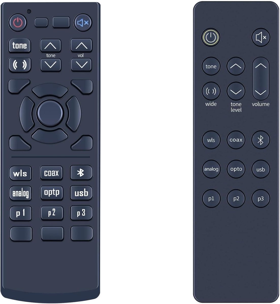 Afstandsbediening voor Nubert AS-3500 Soundbar - vervangend - infrarood technologie - geen programmering nodig - ShopVlot