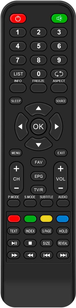 ALLIMITY Remote control compatible with Dyon TV LIVE 24 PRO V2, LIVE-24-PRO-V2 - ShopVlot