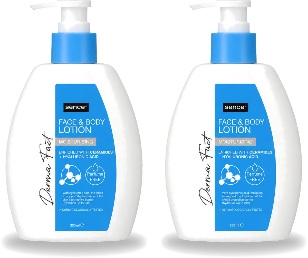 2 x Sence – Lotion – Face & Body – 250 ml - Voordeelverpakking - 2 stuks