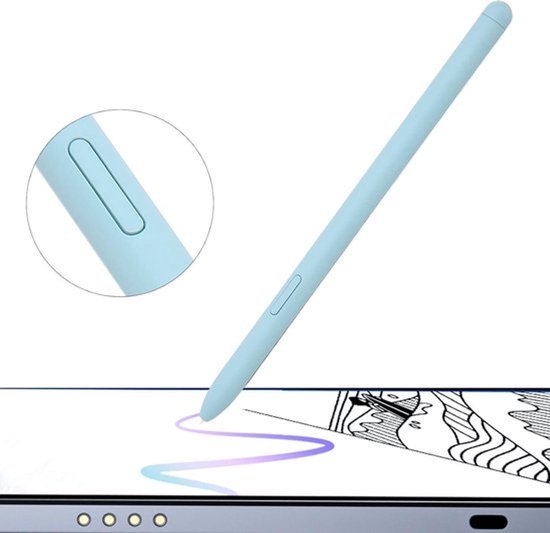 Vervangende smartpen - met 5 tips - voor tablet - Blauw - Hoge gevoeligheid - Compatibel met SM P610 - SM P615 — afbeelding 3