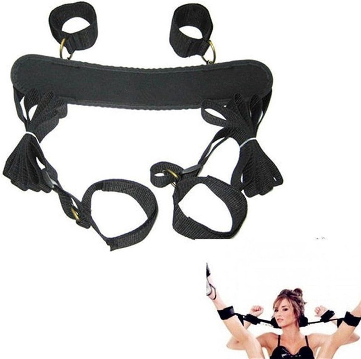 Bondage Open Thigh Spreader Body Hand Foot Cuffs Sex Toy - Sex Cuffs For Beginners Bondage Set For Couples Handcuffs - ShopVlot