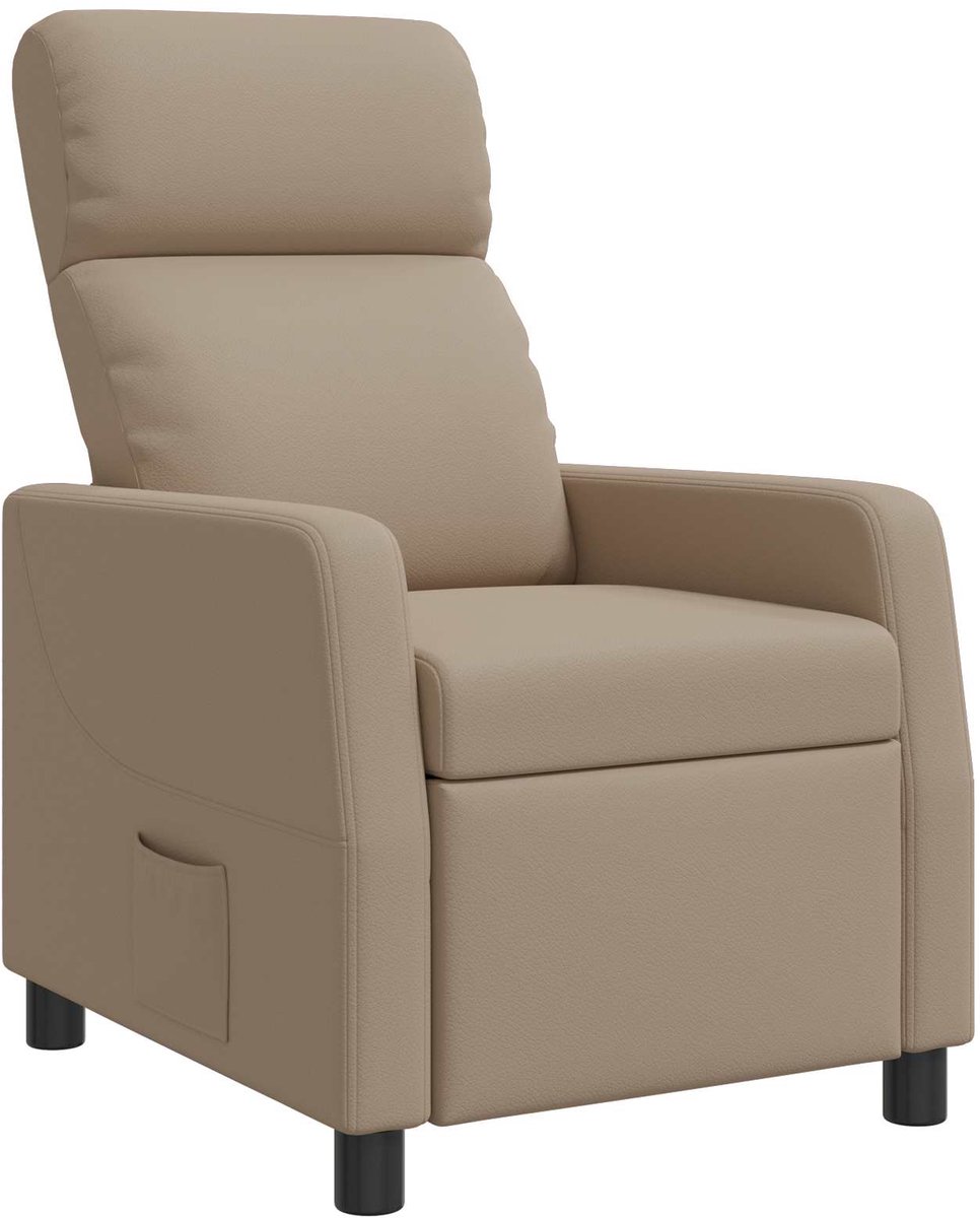 vidaXL Recliner - Cappuccino - Kunstleer