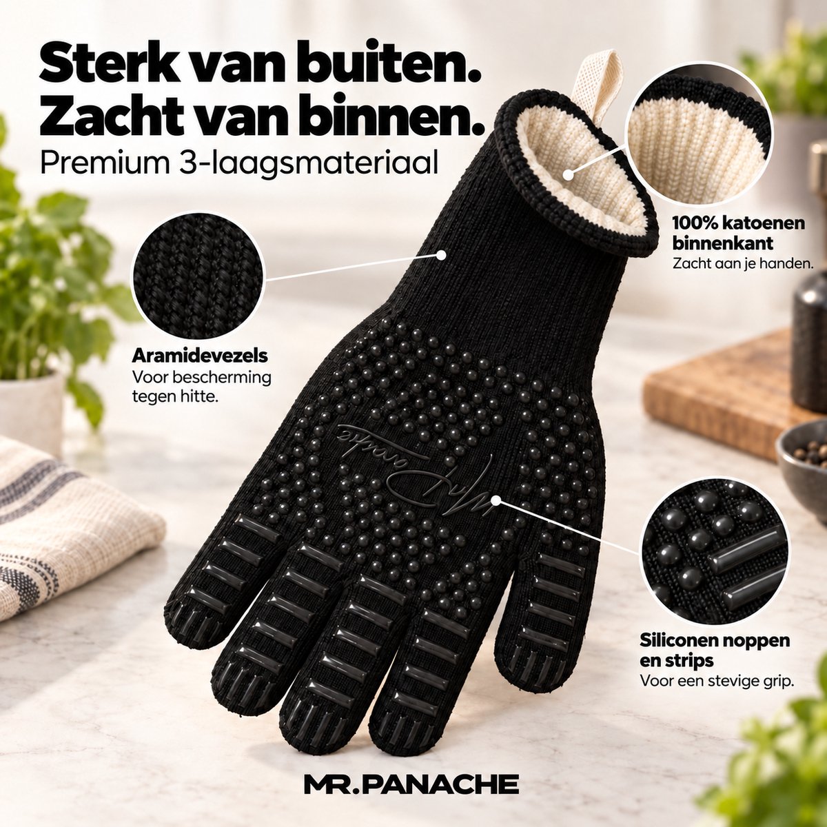 MR MR PANACHE Ovenhandschoenen - afbeelding 5