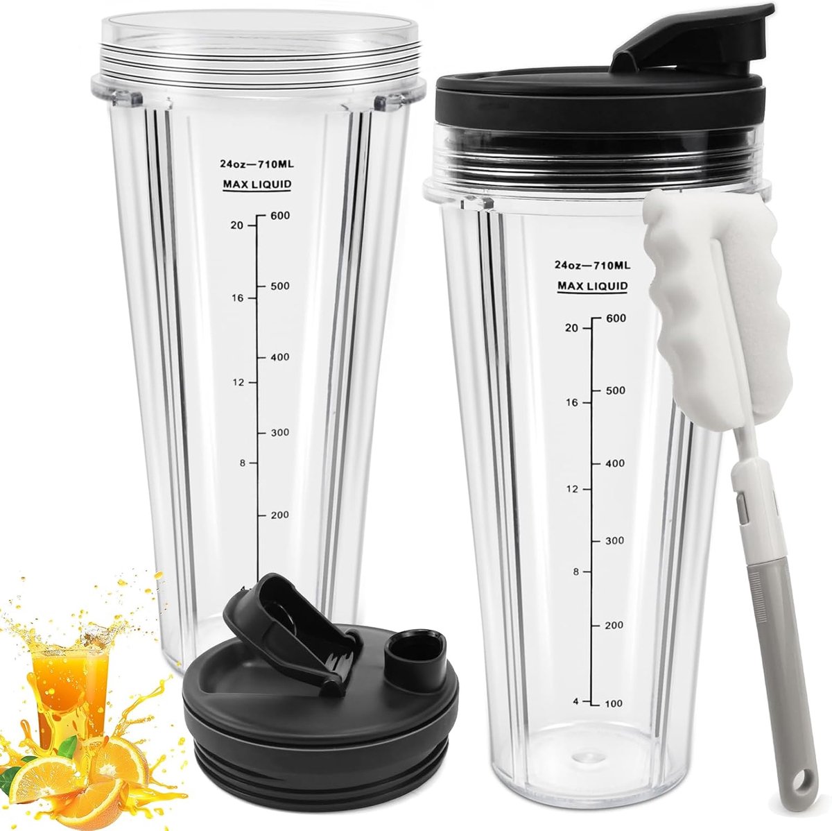 Reserveonderdelen voor Ninja Mixer compatibel met CB350EU BN800EU BN750EU BN650EU BN495EU CB100EU voor Ninja reserveonderdelen voor mixers kopjes met hoezen en pannenborstel
