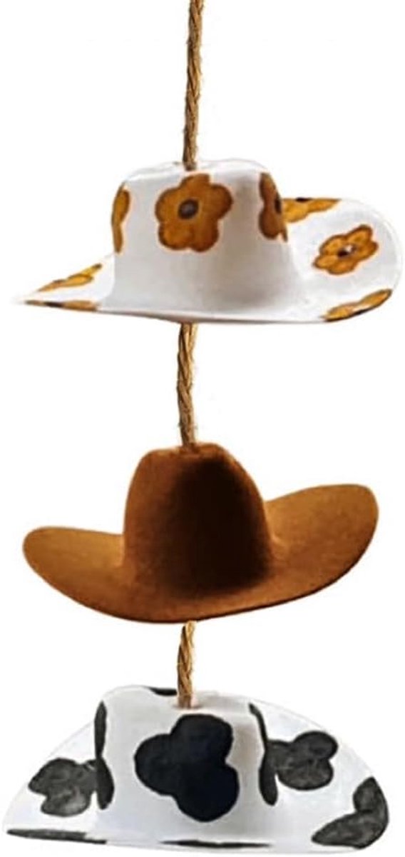 Cowboy Hoed Achteruitkijkspiegel Hanger Auto Interieur Decoratie Zonneklep Sieraden Western Stijl Hoed Vorm Ornament Accessoires