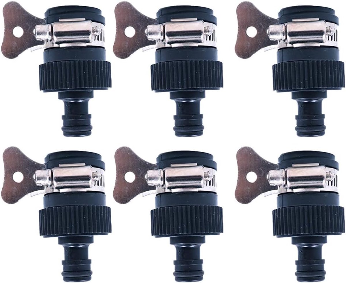6 Stks Universele Waterkraan Slang Connector voor Auto Wassen Tuin Slang Quick Connect Montage Tap Adapter
