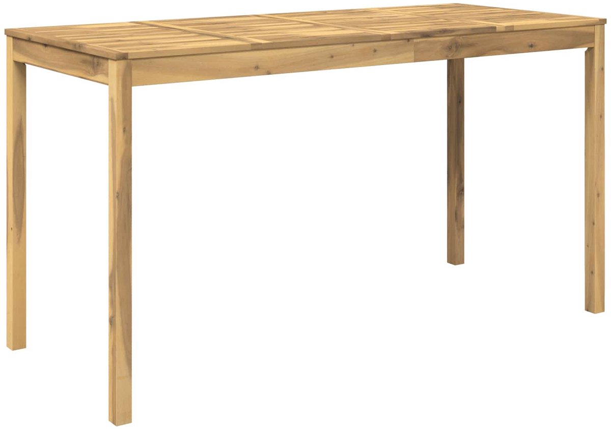 vidaXL Tuin - Bar - Tafel - LAREN - Witgewassen - 196 - x - 80,5 - x - 105 - cm
