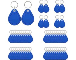 MIFARE Classic 1K Sleutelhangers voor Toegangscontrole, ISO14443A 13.56MHz RFID Tags, 50 Stuks voor Beveiligingssystemen en Toegangsbeheer