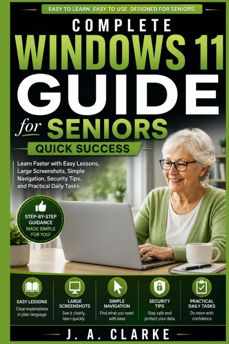 Complete Windows 11 Guide for Seniors Quick Success: Learn Faster with Easy Lessons, Large Screenshots, Simple - ShopVlot