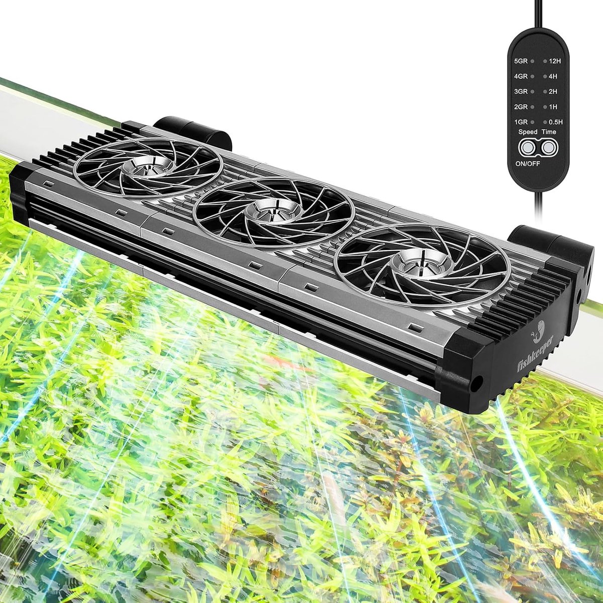 fishkeeper Aquarium Cooler, Aquarium Fan, Aquarium Water Cooler, Adjustable Air Speed and Timer, Quiet Aquarium Fan - ShopVlot