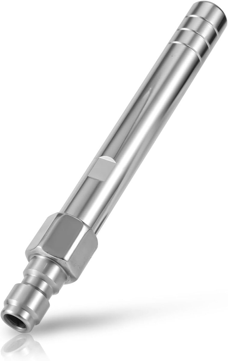 Gosknor Lange Afstand Hogedrukreiniger Nozzle, Roestvrijstalen Sproeikop 1/4 inch NPT Snelkoppeling Ladderbesparende - ShopVlot