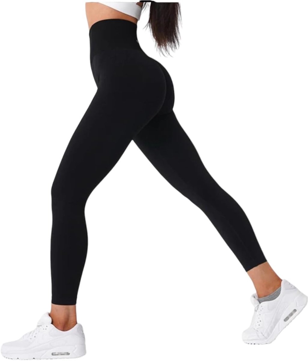 Leggings voor dames met billen, push-up-effect, sportlegging met hoge taille met anti-cellulitis compressie, sportschool voor fitness, yoga
