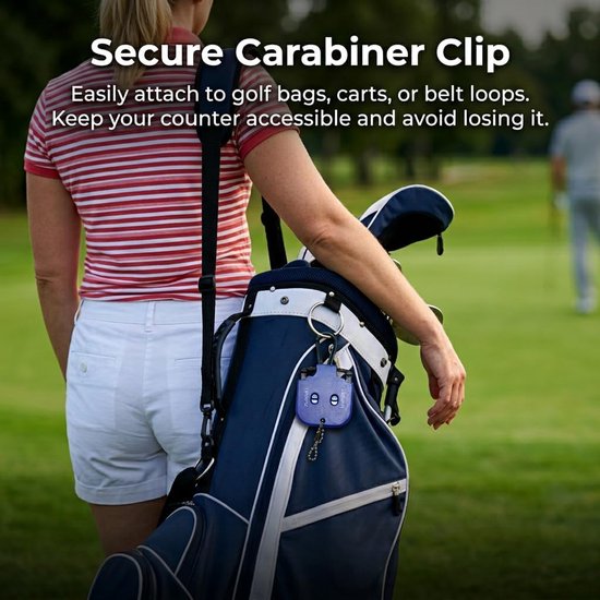 Golf Score Counter - Set van 2 vierkante tellers - Blauw en rood - Handig voor 2 spelers - ShopVlot van GOLF — afbeelding 4