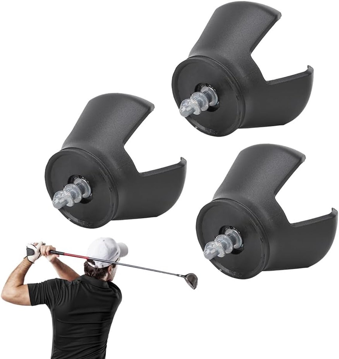 Golf Ball Retriever, Three Claws Designed Portable Picker Upper Grabber Screws Tool for End Putter Golf Accessories - ShopVlot