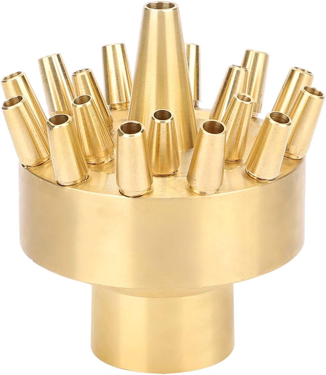 Brass Water Fountain Spray Head voor Tuin en Vijverdecoratie met Eenvoudige Installatie en Duurzaam Ontwerp