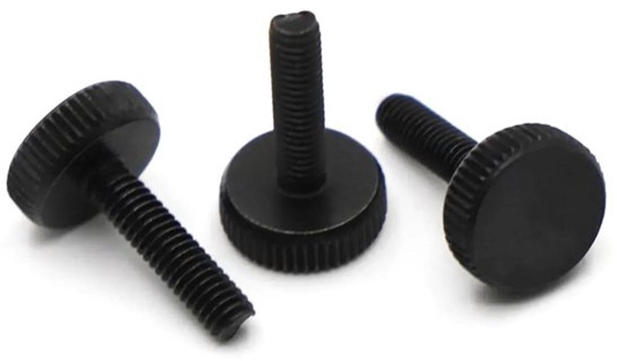Kartelschroeven - Vingerschroeven - Apparaten monteren - Handmatig draaien - M3 - 10 stuks - Metaal