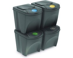 Mülltonne Sortibox afvalscheidingssysteem 4 x 25 L - hygiënisch afvalbeheer