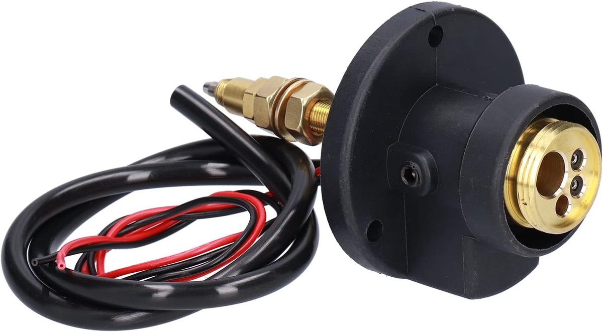 Lastoorts Ombouwset Messing, Euro Connector met Flensvoet, Laspaneelaansluiting Adapter voor Binzel Lastoorts, Accessoires voor Lasapparatuur