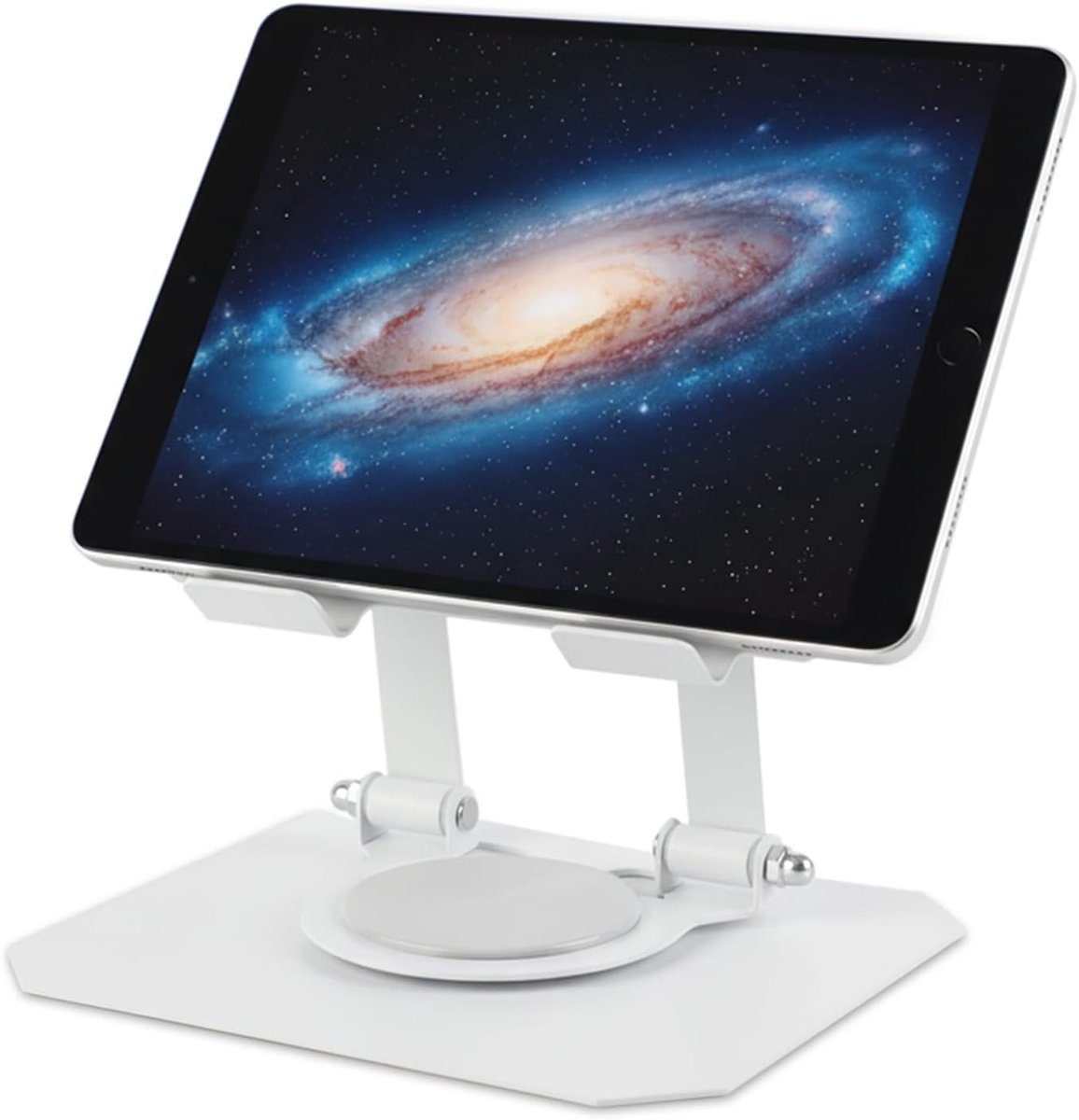 Tablethouder, tafel, verstelbaar, opvouwbare iPad standaard, mobiele telefoonhouder, 360 graden draaibaar, tabletstandaard, compatibel met iPad Pro Air Mini, alle apparaten van