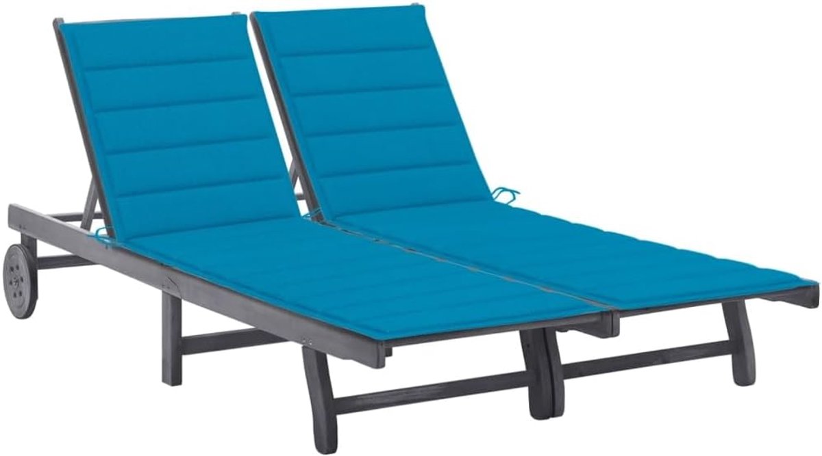 4 stuks, in crème en bruin, met armleuningen van acaciahout en stalen frame, voor terras, balkon, buiten