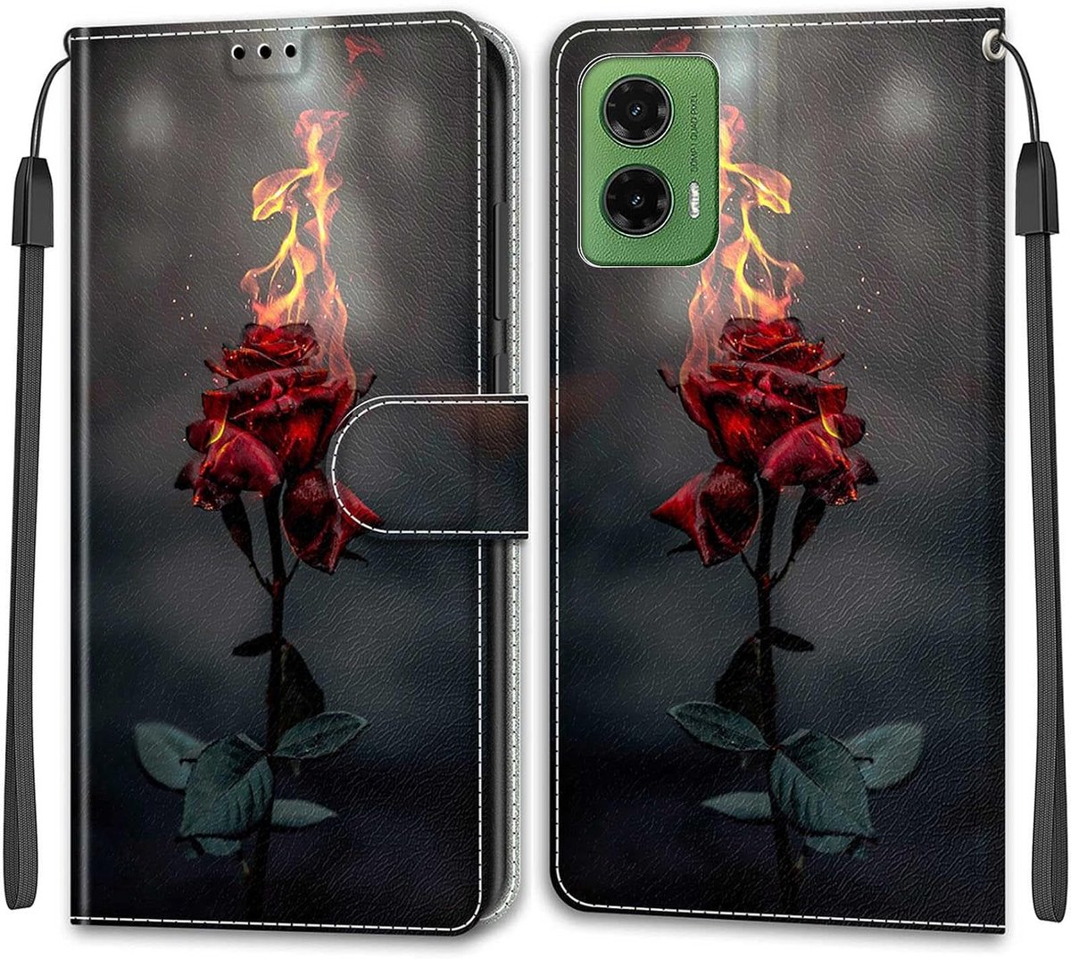 Hoes voor Motorola Moto G35, rozen