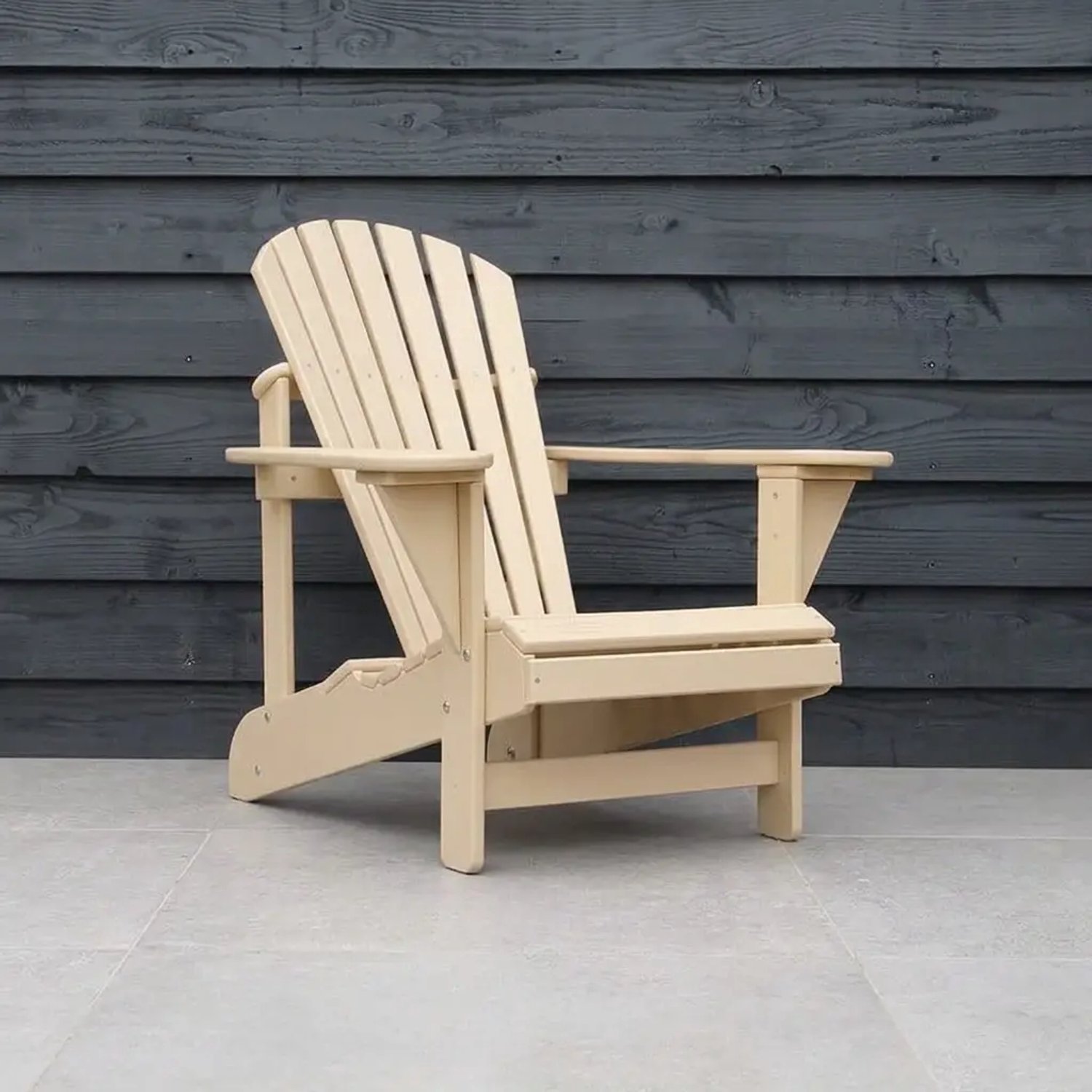 Originele Adirondack Tuinstoel Crème | Kunststof | Beige | 10 jaar garantie | Binnen 2-5 werkdagen geleverd | Canada Comfy Chair