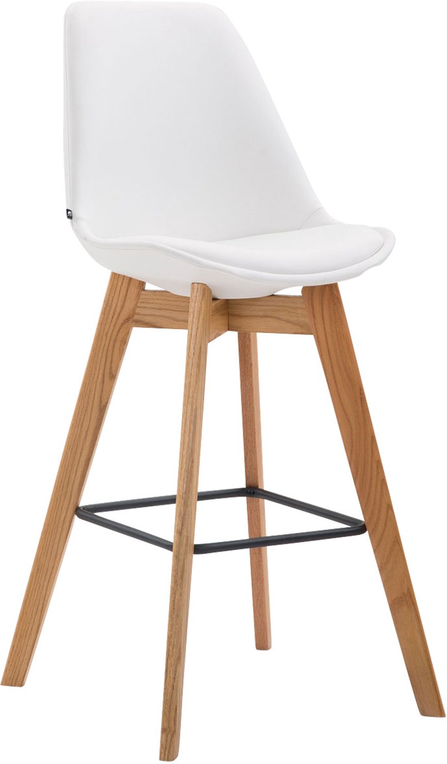 Barkruk - Zithoogte 76 cm - Kunstleer - Wit