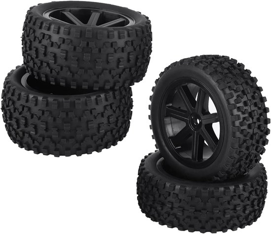 4 Stuks 1/10 RC Truck Rubberen Wiel voor ZD Racing Buggy — afbeelding 4
