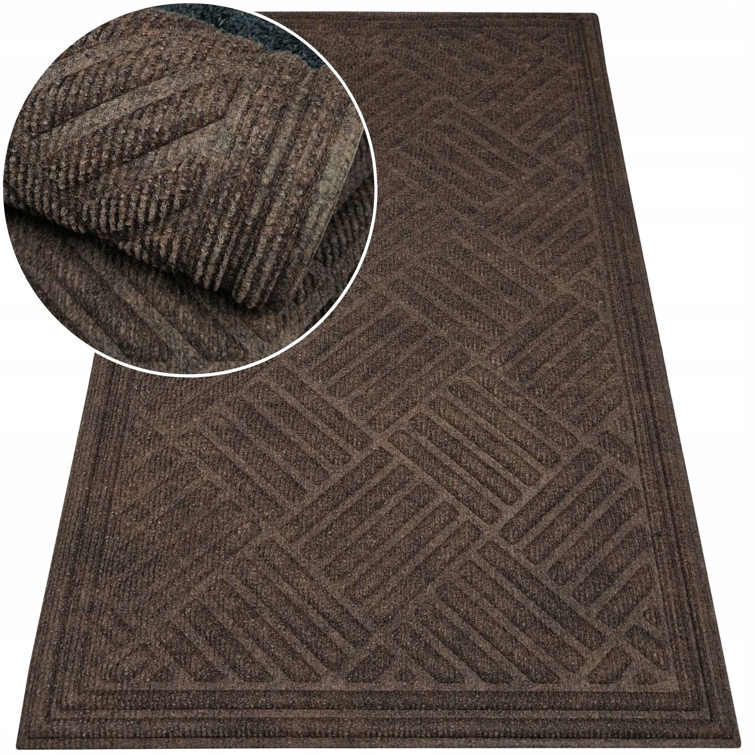 Merkloze Deurmat 45x75 cm - Dikke Instapmat voor Buiten en Binnen