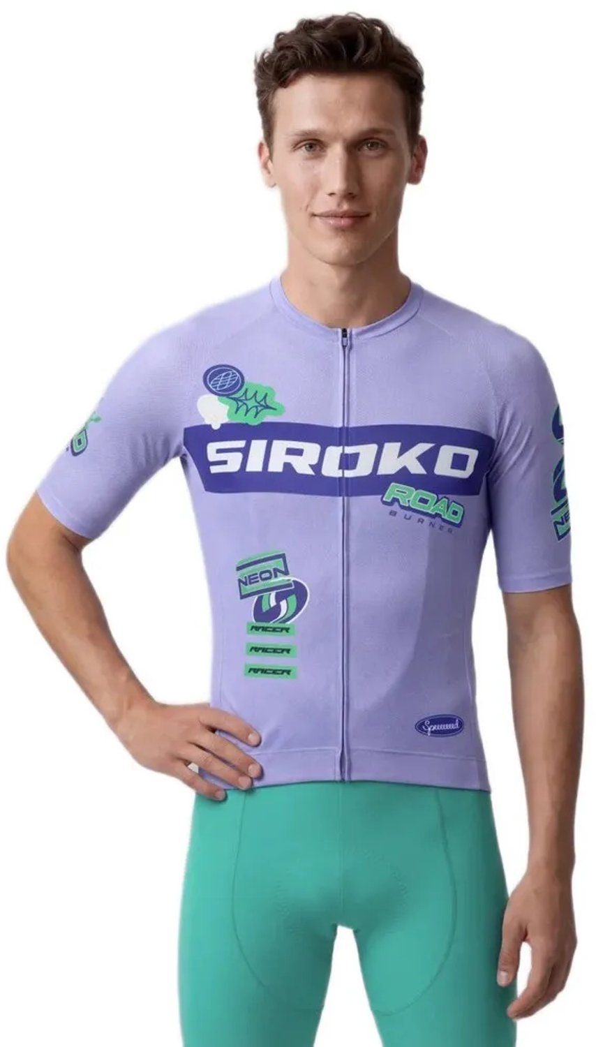 Siroko M8 Nrc Korte Mouw Wielertrui Paars M Man