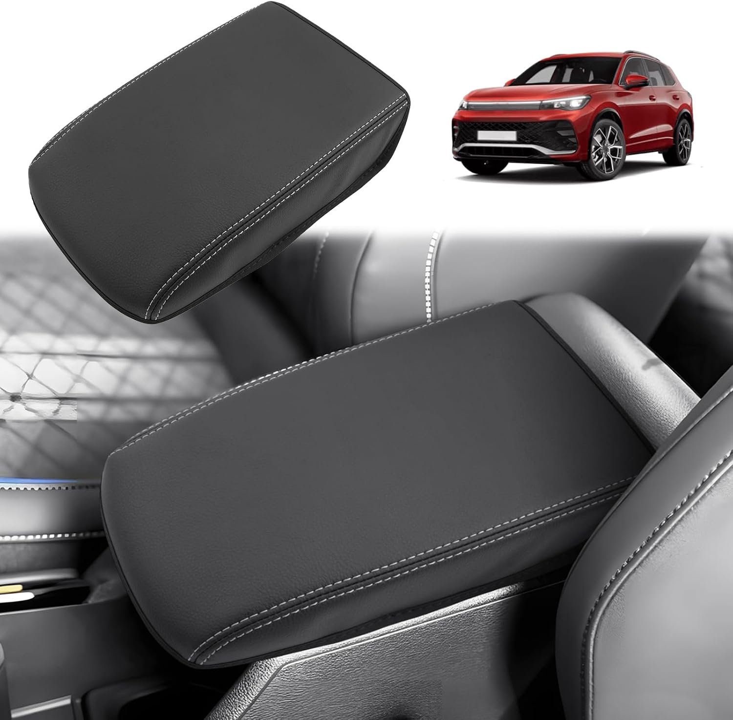 GAFAT Compatibel met VW Tiguan 3 III 2024 2025 2026 middenarmsteunhoes, middenconsole, armleuning, accessoires - ShopVlot
